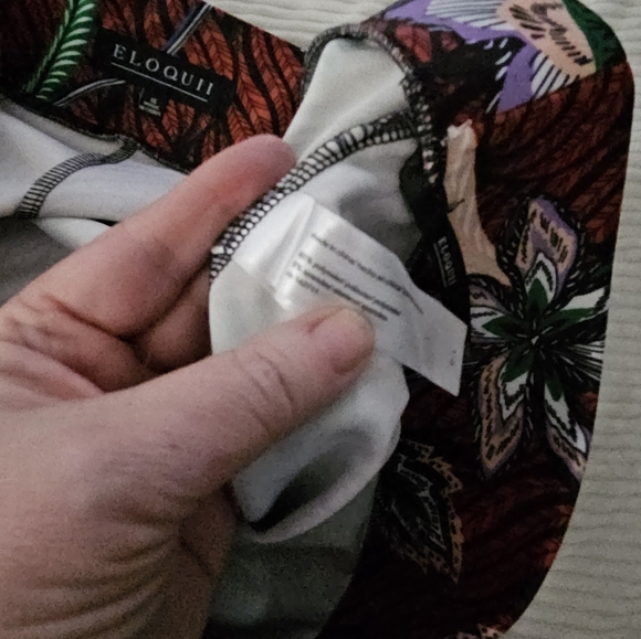 Eloquii Floral Patterned Pencil Skirt NWT Size 16 - Picture 6 of 10